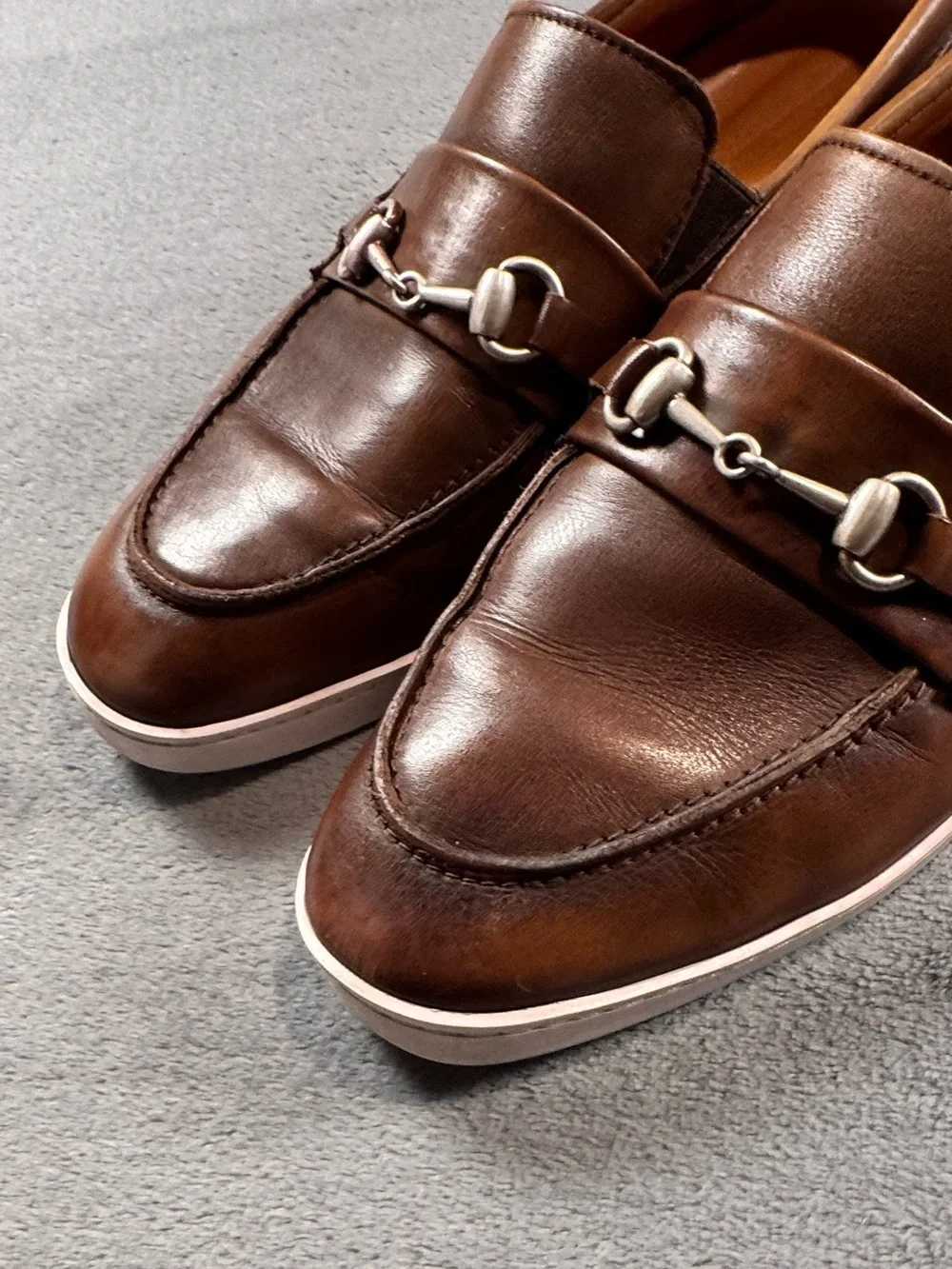 Allen Edmonds Randolph Brown Leather HorseBit Loafer Sneakers
